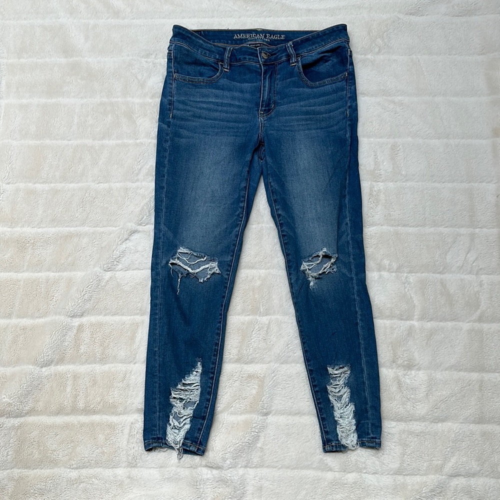 American Eagle EUC- Jegging Crop Jeans -Next Level Stretch- Size US 12
